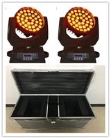 10 pieces with flightcase led moving head party 36 x 18 led 6in1 wash moving head rgbwa uv led moving head zoom light