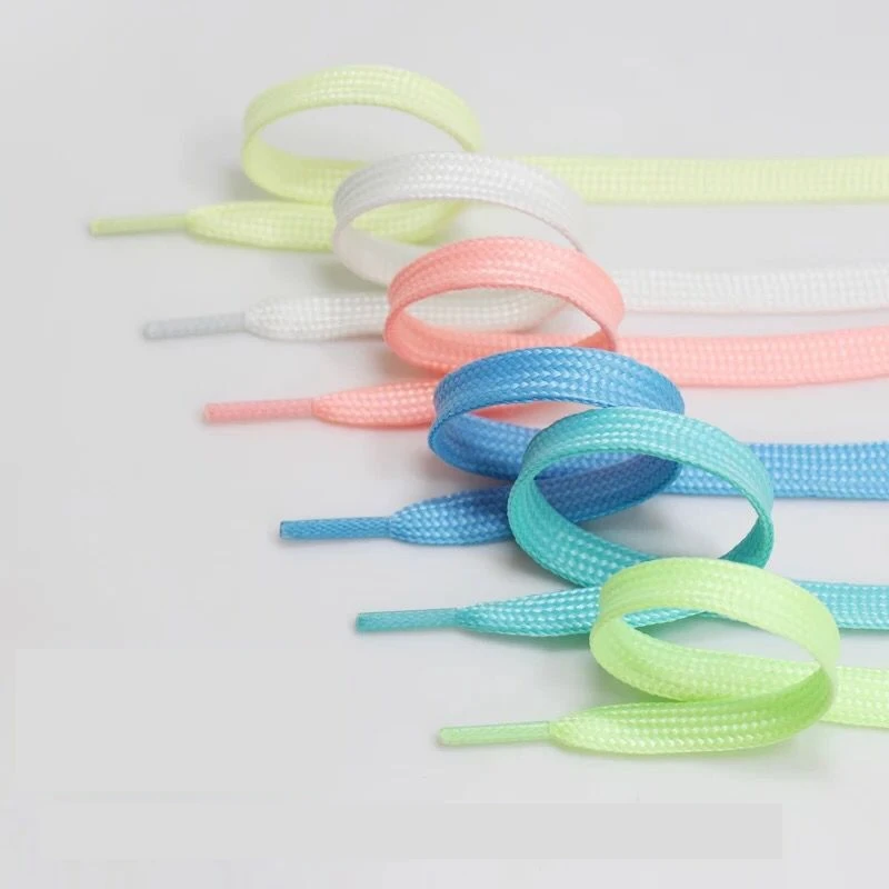 1Pair Luminous Shoelace Athletic Sneakers off white shoe Laces Party Glowing Shoe Lace Fluorescent Shoelaces 80/100/120/140CM