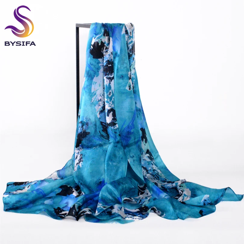[BYSIFA] зимние женские длинные шарфы обертывания новинка брендовые аксессуары