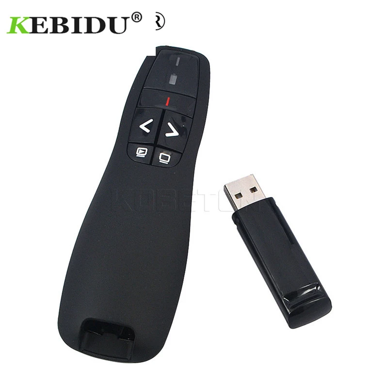 KEBIDU новый ручной R400 2 4 ГГц USB беспроводной ведущий PPT пульт дистанционного