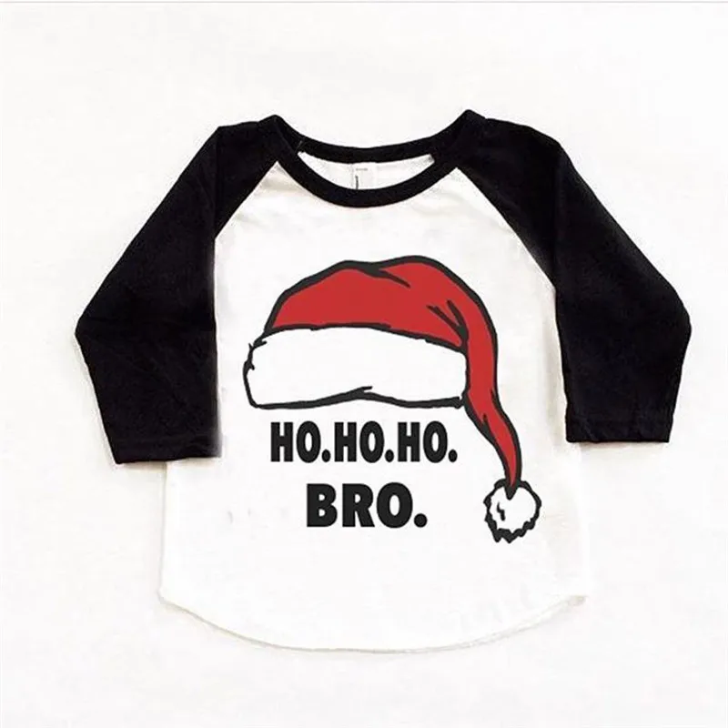 Хлопковые детские рубашки для маленьких мальчиков и девочек рождественские с