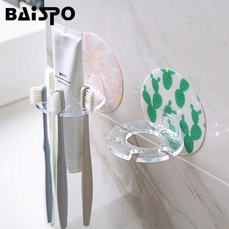 Настенный держатель для зубной щетки BAISPO|Держатели зубных щеток и пасты| |