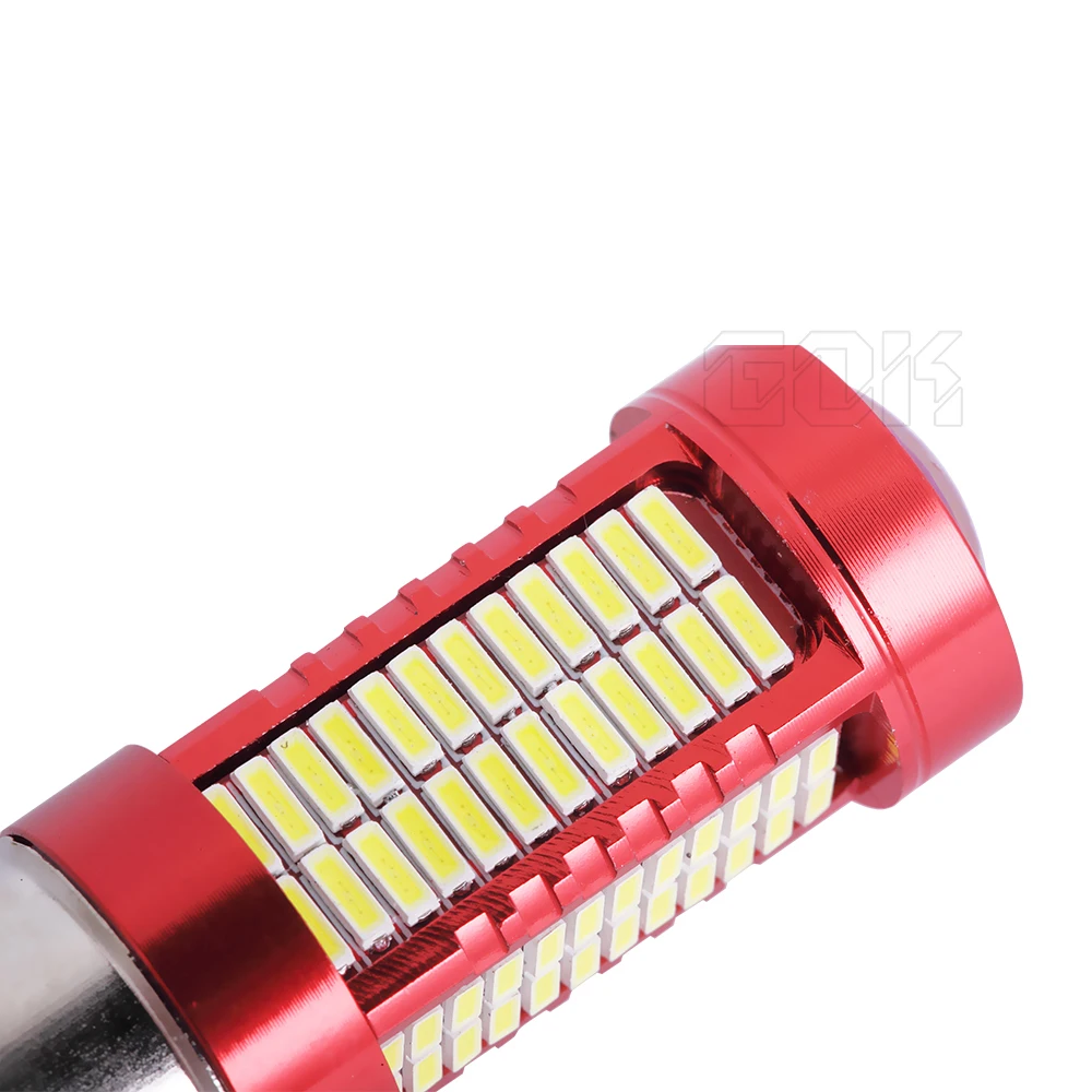 2 шт. P21W BA15S BAY15D 1157 1156 светодиодный 106smd 4014 12 В автомобильный 30 Вт SMD S25 указатель