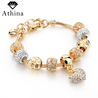 hot sale crystal bracelets for women gold charm bracelets bangles famous brand jewellery bracelete masculino