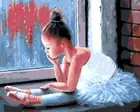 Бескаркасных живопись по номеру картины по номерам for home decor PBN для гостиной 4050 балет девушка