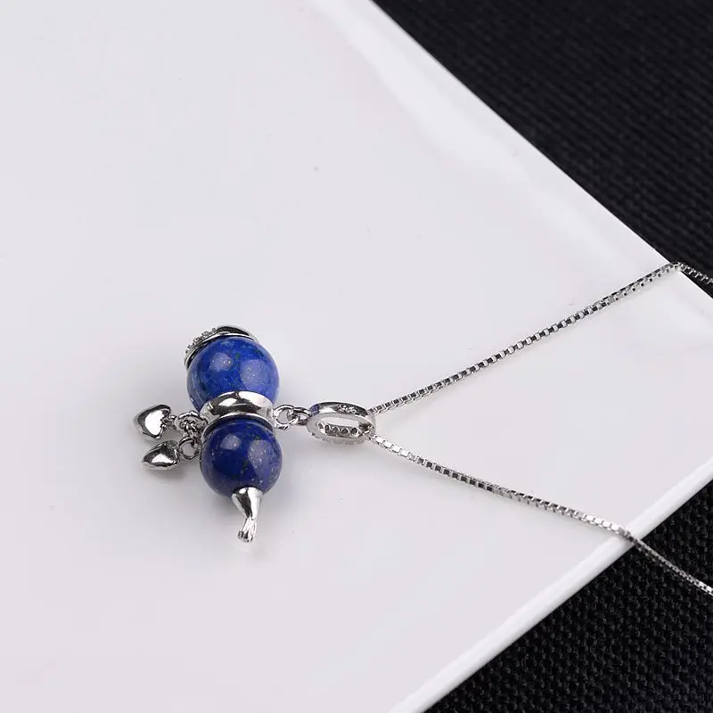 FNJ Lapis Lazuli Gourd кулон из серебра 925 пробы оригинальные подвески чистого S925 для