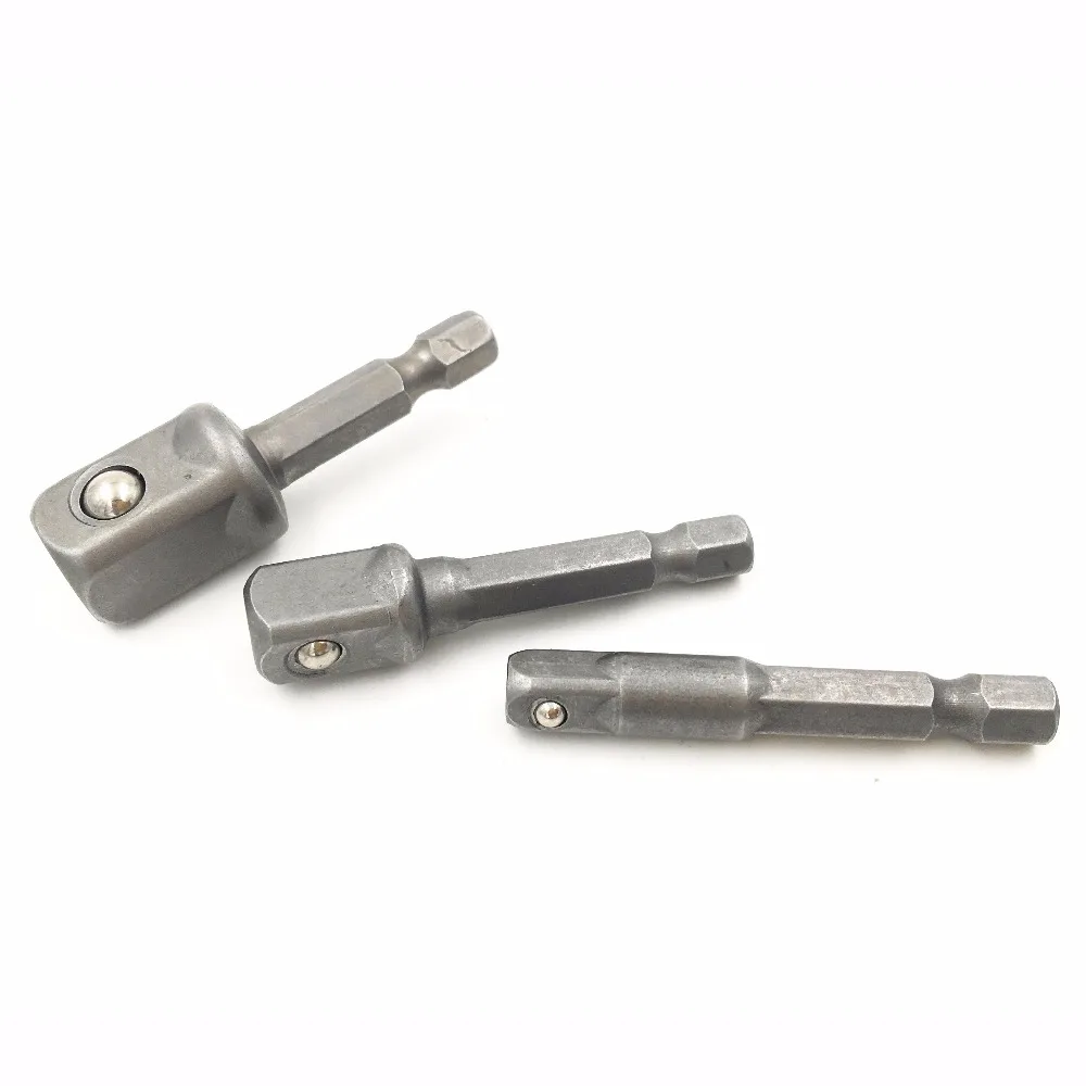 GOXAWEE 3 шт. 1/4 &quot3/8&quot 1/2 &quotшестигранное сверло драйвер торцевой ключ адаптер муфта