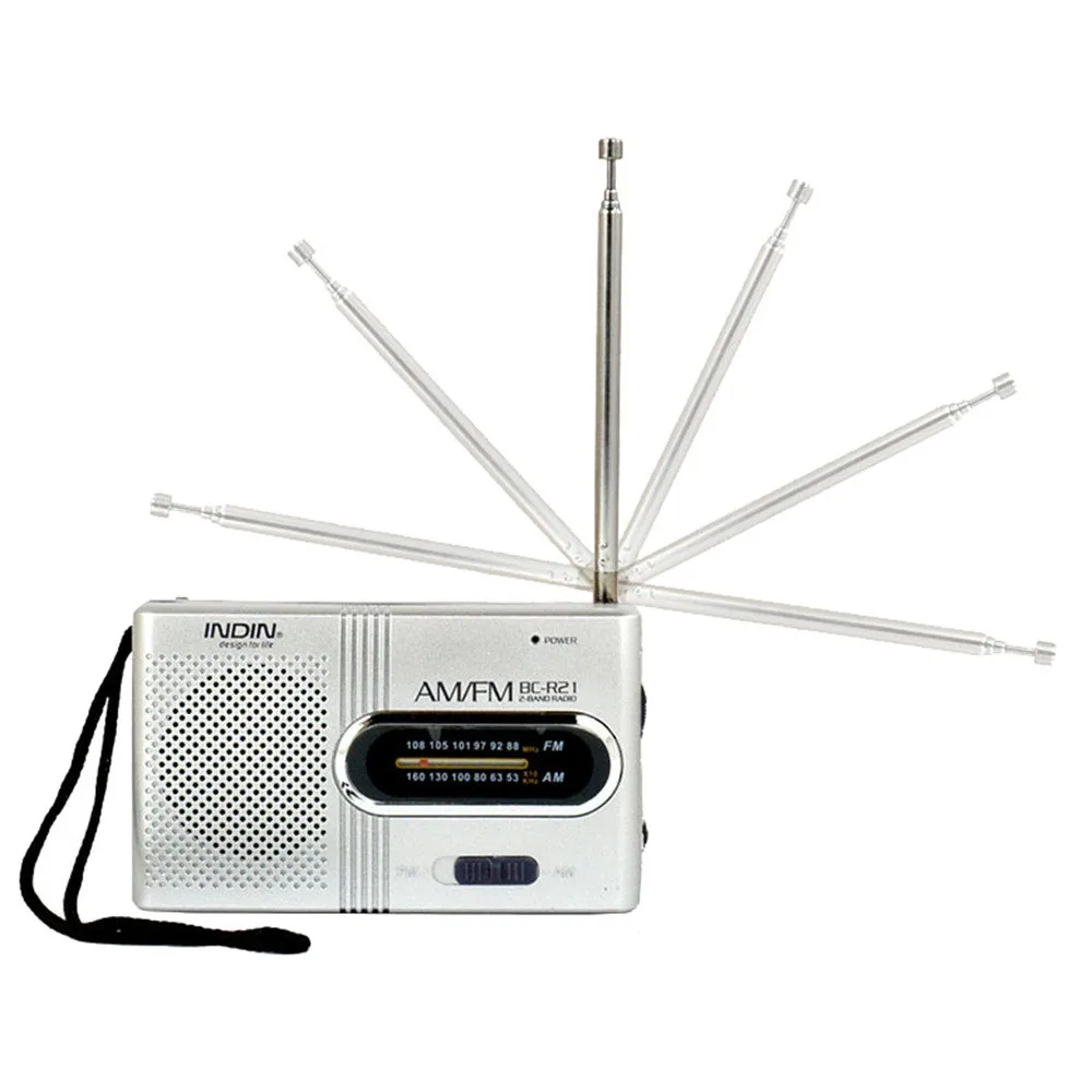 Мини портативный карманный AM/FM телескопическая антенна на батарейках