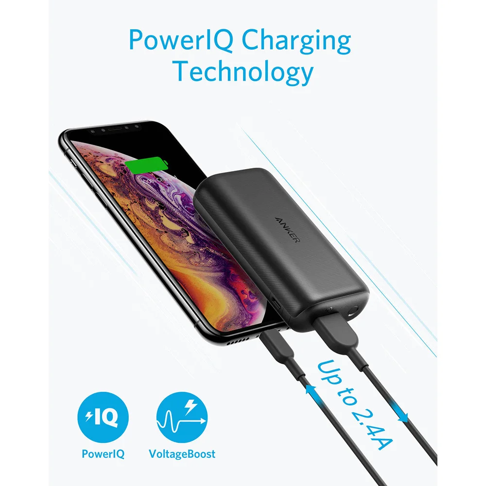 Anker power Core 10000 Redux ультра-маленький внешний аккумулятор мАч портативное зарядное