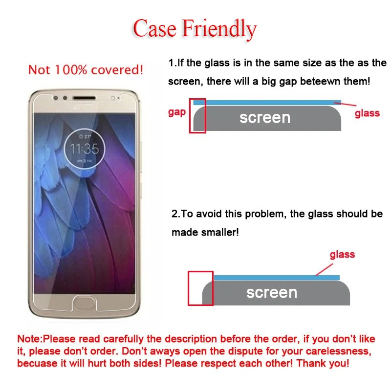Protective Glass On For Moto G5s Motorola E4 G5 s plus Motog5s Motoe4 E4plus G5plus G5splus tempered glas screen protector | Мобильные