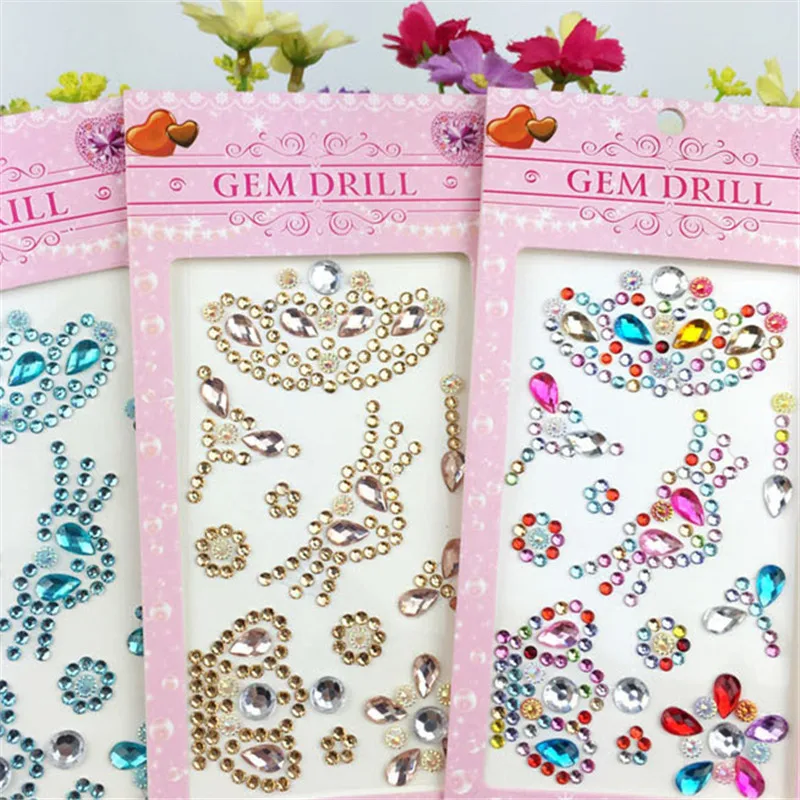 Многоцветные наклейки с кристаллами и короной 1 шт. украшения для телефона