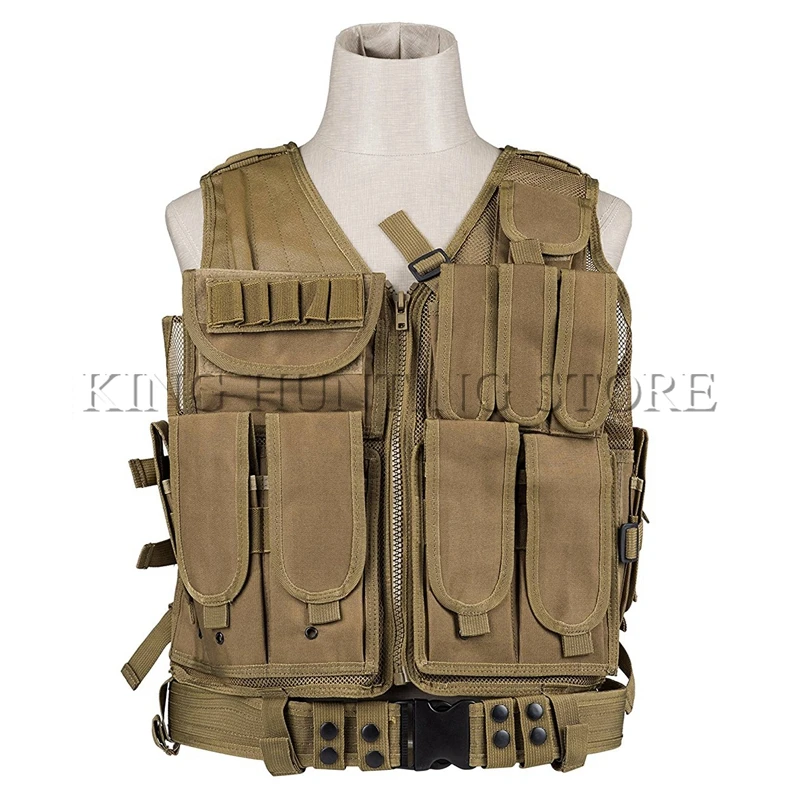 Жилет в Военном Стиле MOLLE страйкбол боевой пистолет жилет для охоты на открытом воздухе тренировочный мужской жилет защитный Экипировка для мужчин t