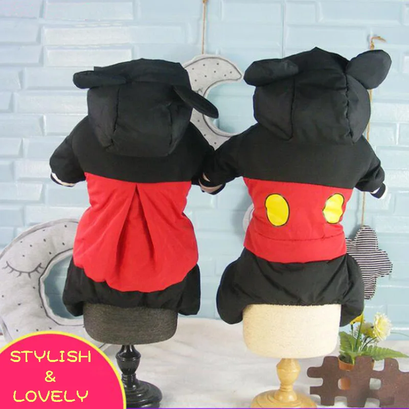 Dog Dot Jumpsuit Pet Dogs Four-leg Clothes Autumn Winter Cat Hooded Costume Husky Labrador Clothing S M L XL XXL DOGGYZSTYLE | Дом и сад