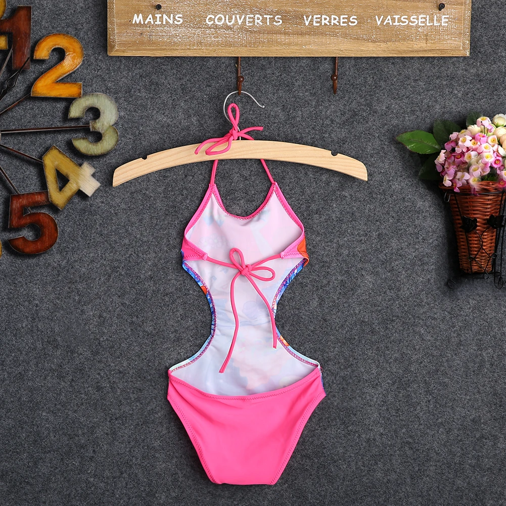 Слитный милый купальник-монокини для девочек купальный костюм-Русалка костюм