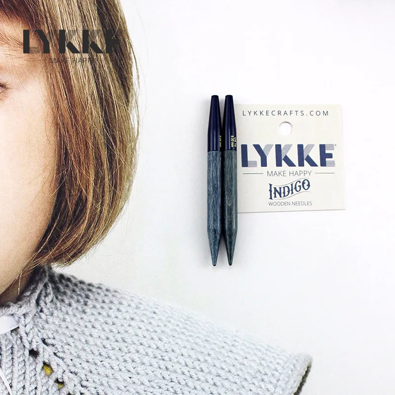 LYKKE 3 5 дюйма/7 0 см циркулярная сменная спица цвета индиго|Швейные инструменты и