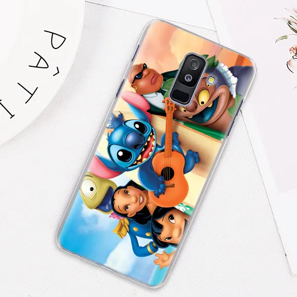 15 Милый чехол для телефона Lilo Stitch s для samsung Galaxy J4 J6 Plus J8 A40 A50 A60 A70 A80 жесткий чехол из поликарбоната - Цвет: 15