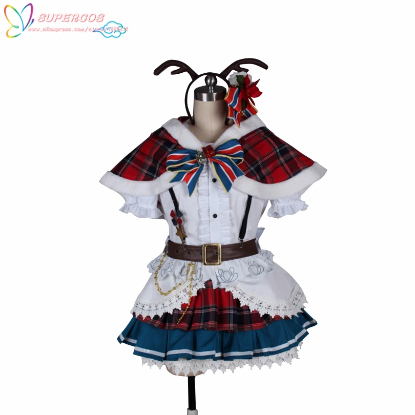 Милый! солнечный свет! Рождественский костюм с юбкой Aqours Sakurauchi Riko для косплея