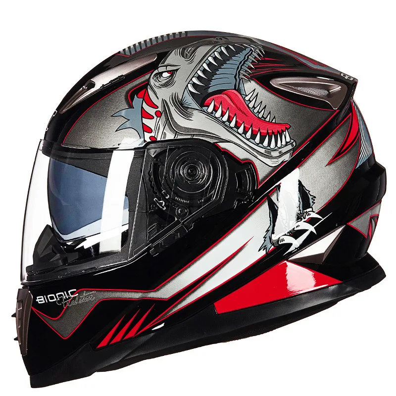 Мотоциклетный шлем с двойными линзами Размеры M L XL|helmet double|helmet forfull face racing helmets |