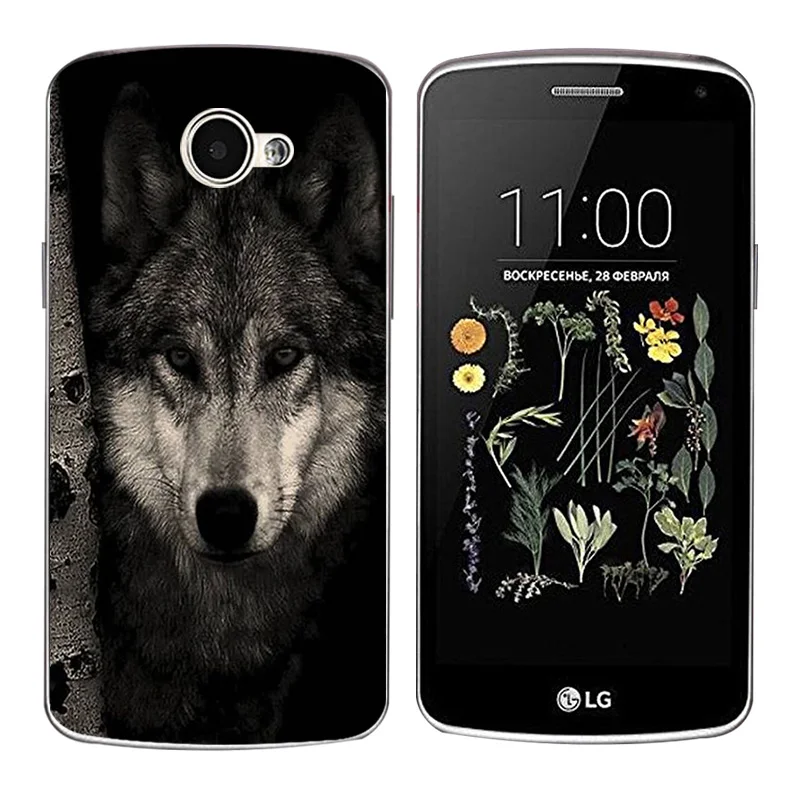 Чехол для LG K5 Мягкий силиконовый чехол LTE X220 X220DS K 5 с ботаническим принтом k5 0