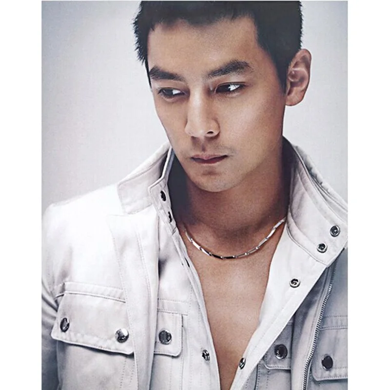 Мужское крутое короткое ожерелье 2019 стильное с серебряным покрытием Blink Seeds |