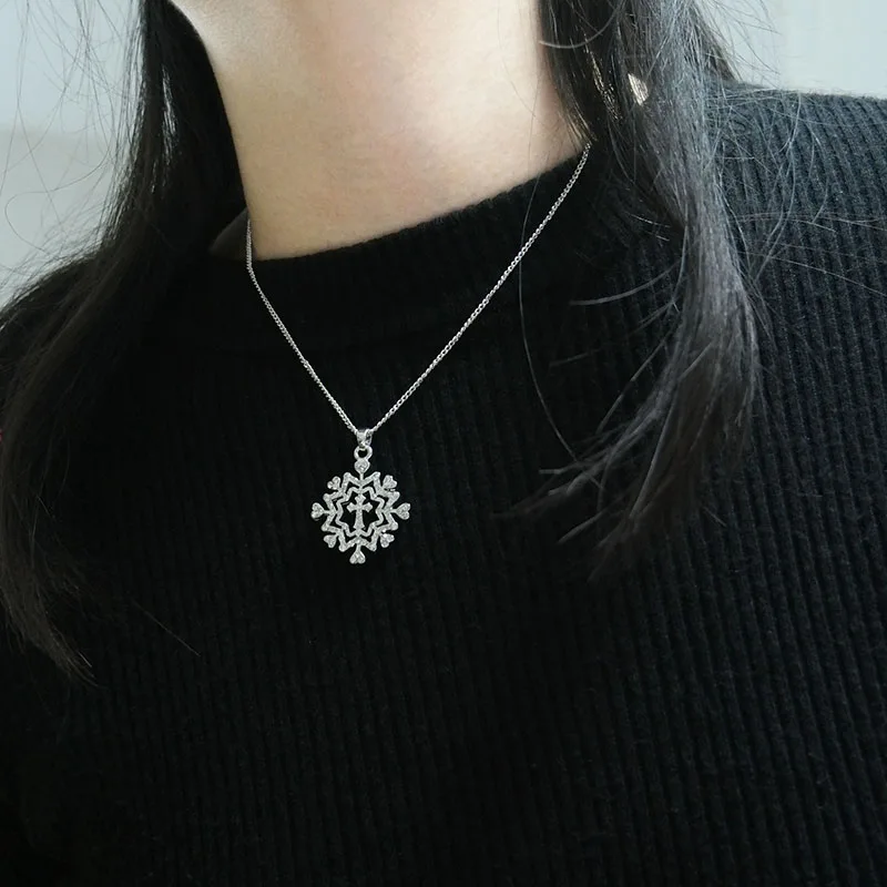 Spellboun модные элегантные уникальный 2018 Подвеска Шарм Элегантный Rhinestone Серебряная