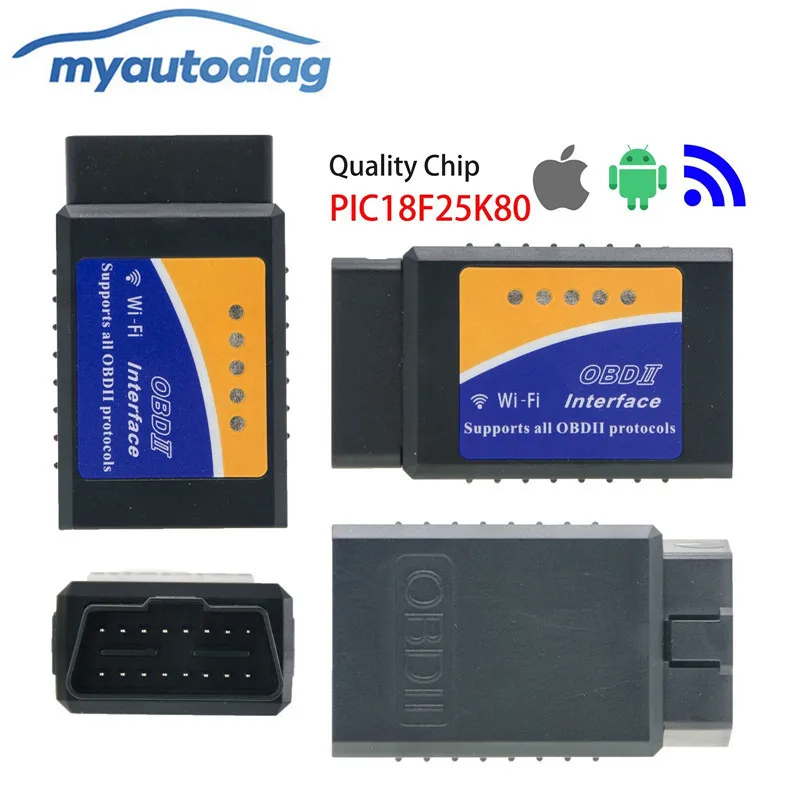 Super Mini ELM327 Wifi Bluetooth V1.5 OBD2 OBDII Code Reader ELM 327 Auto Diagnostic Scanner Tool ELM-327 for Android iOS Phone