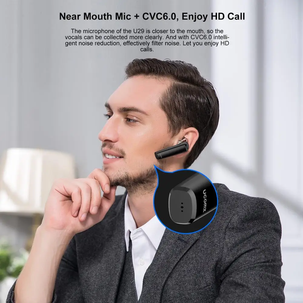 UCOMX U29 Bluetooth наушники Беспроводной наушников крепление с гарнитура микрофоном