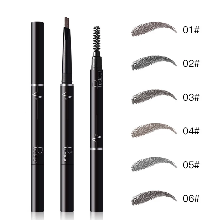 Pudaier автоматический карандаш для бровей краска теней с кистями профессиональный