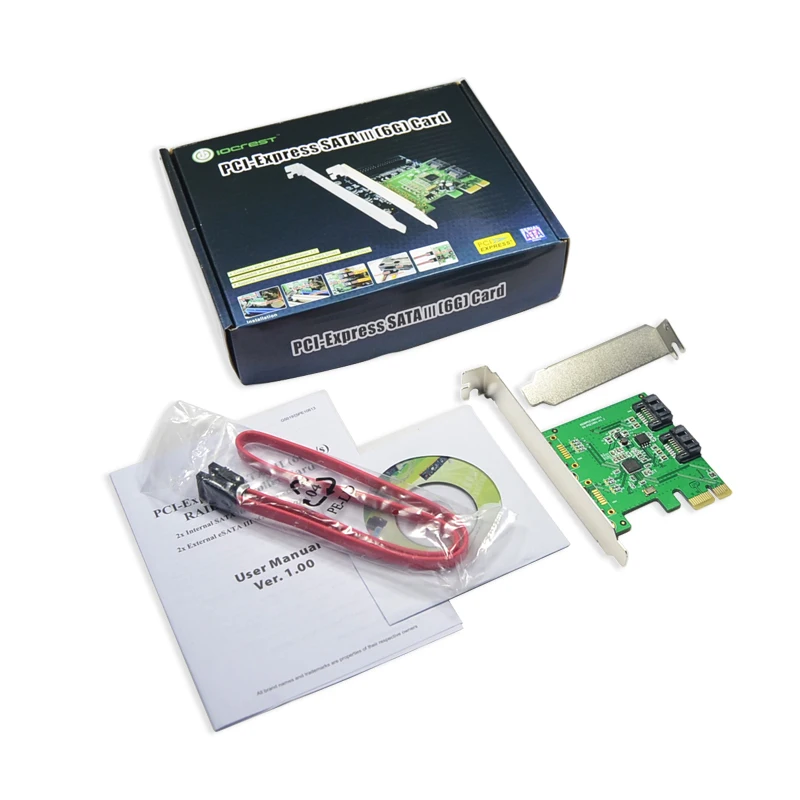 Хорошее качество 2 внутренних порта SATA 3 0 6 ГБ/сек. RAID0 RAID1 SPAN PCI-Express RAID Карта