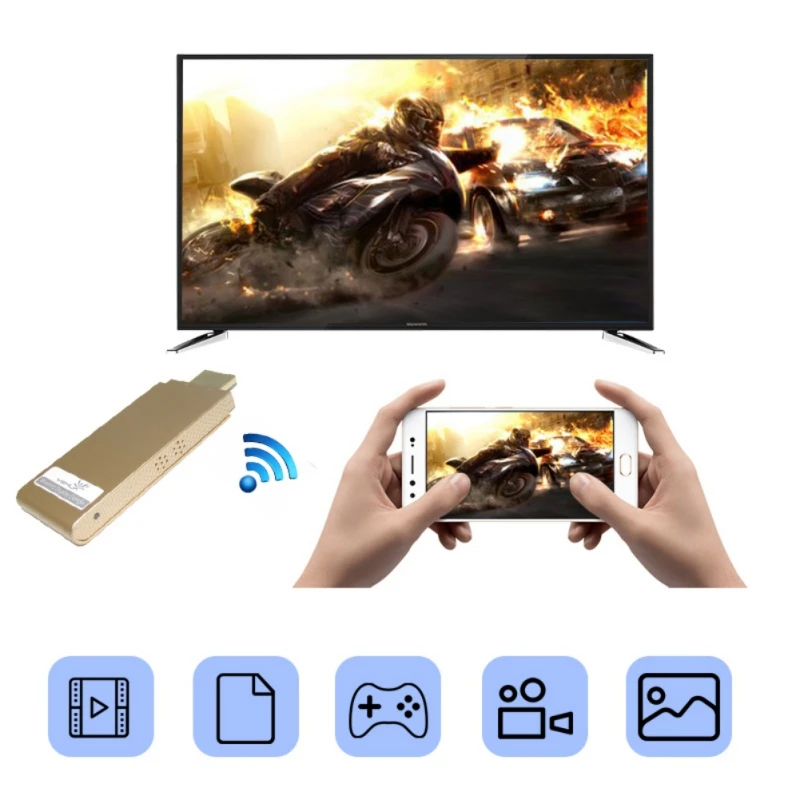 1080P беспроводной WiFi Дисплей ТВ ключ приемник HDMI палка Android Miracast для телефона ПК PK