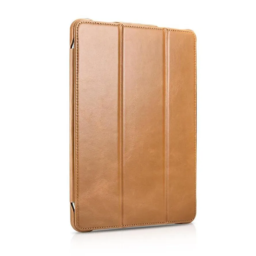 ICarer для iPad Pro 11 дюймов Винтаж серия натуральная кожа чехол для iPad Pro 12,9 дюйма Смарт Настоящее кожаный чехол