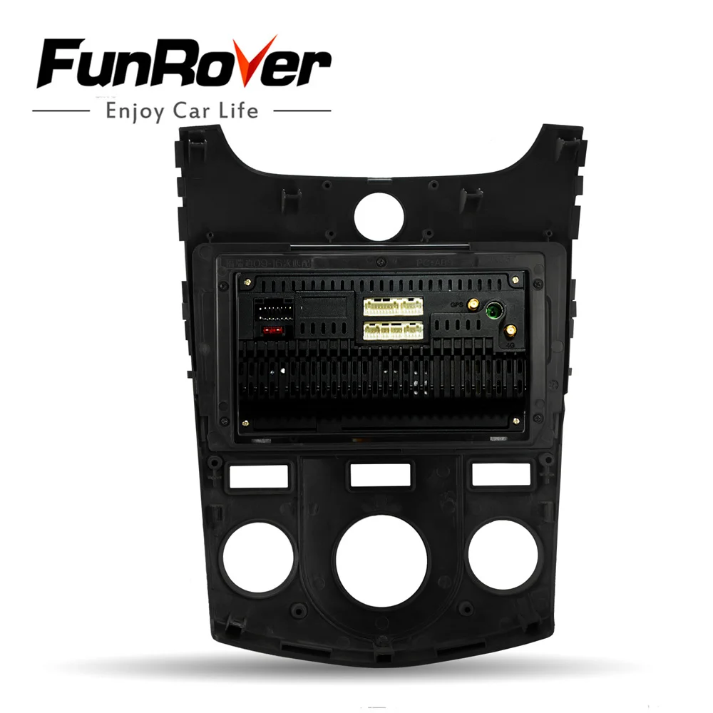 Funrover 2.5D + IPS android 9 0 Автомобильный мультимедийный плеер для KIA Forte Cerato 2008 2009 2010 2011 2012