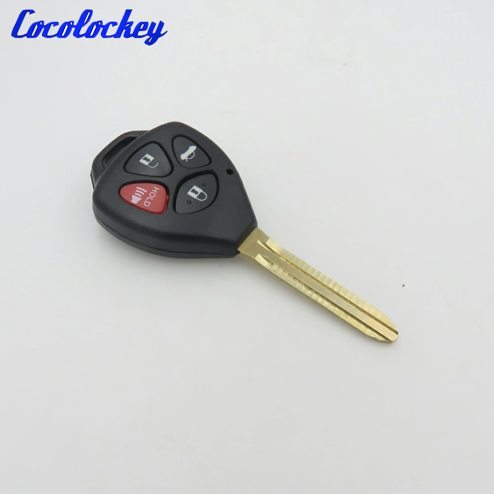 Cocolockey чехол для дистанционного ключа с 4 кнопками Toyota Camry RAV4 Avalon Matrix Venza Yaris без