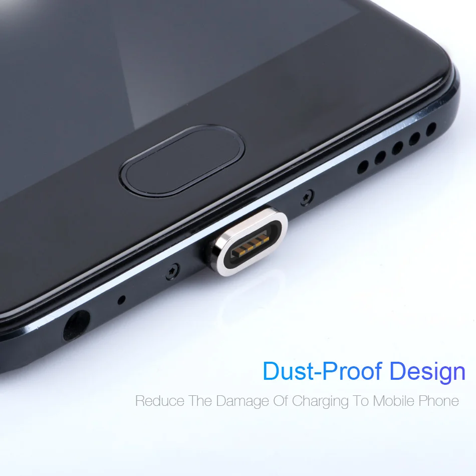 Магнитный кабель 3 А Micro USB Type C для iPhone 1 м Быстрая зарядка магнитное зарядное