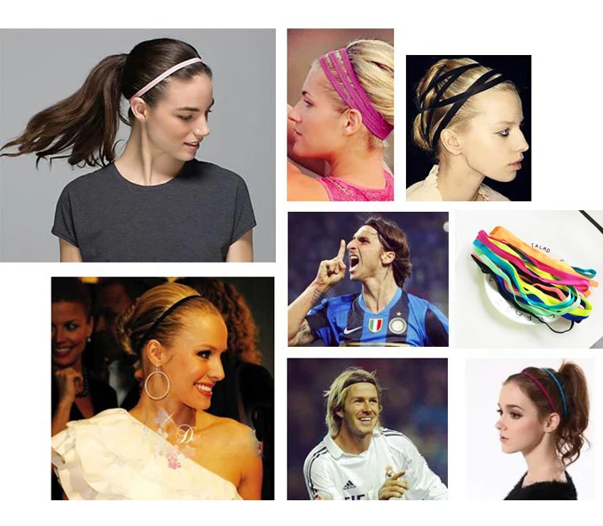 Резинка для волос Мужская нескользящая занятий спортом йоги бега фитнеса ободок