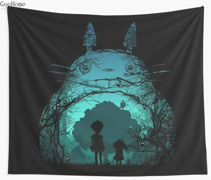 Treetoro Totoro аниме настенный гобелен пляжное полотенце плед одеяло коврик для