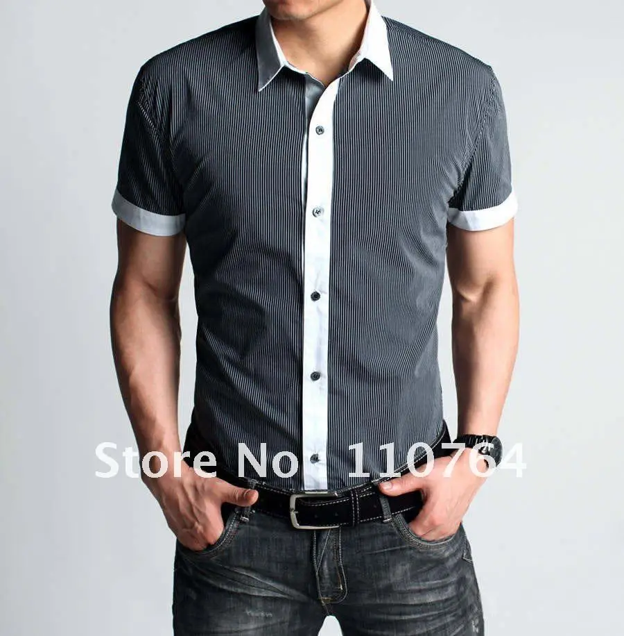 Men's Short Sleeve Saturated Stripe 