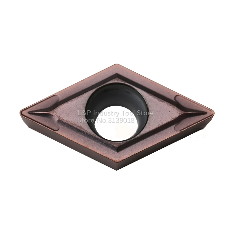 

Original Inspected Machine Tools For Metal DCMT11T304 VP15TF R0.4 55° Hard Alloy Carbide Inserts Boring Cutter Turning Plates