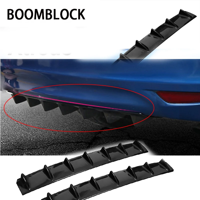 

BOOMBLOCK Car Rear Bumper 3D Cool Shark Stickers For Inifiniti Kia Rio 3 K2 Sportage Ceed Ford Fiesta Mondeo Suzuki Swift