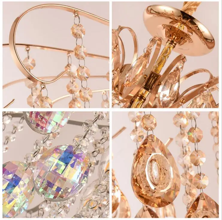 European wrought iron crystal chandeliers creative personality lamp living room restaurant hotel lamps led lighting | Освещение