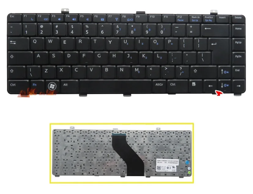 

New Laptop UI Keyboard English For Dell VOSTRO V13 V13Z V130
