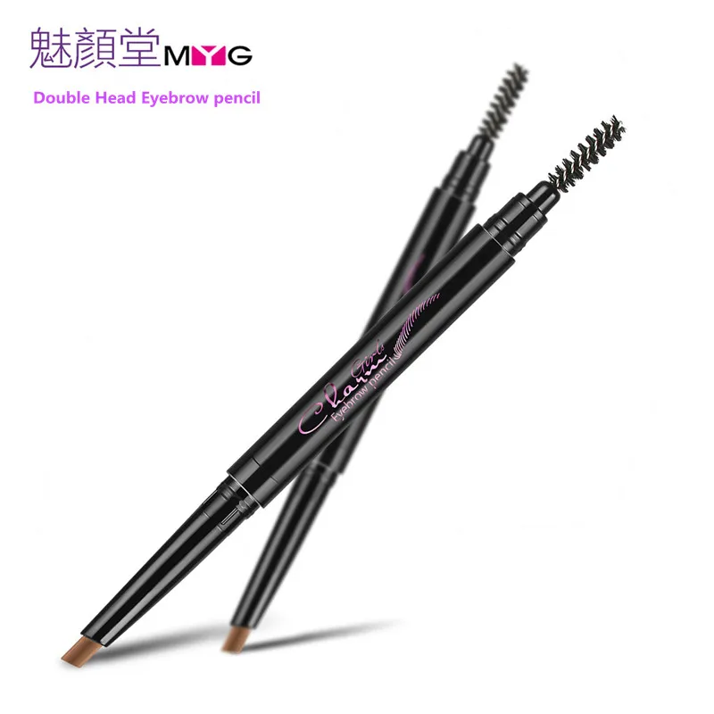 MYG карандаш для бровей пять цветов брендовая косметика глаз двойная головка |