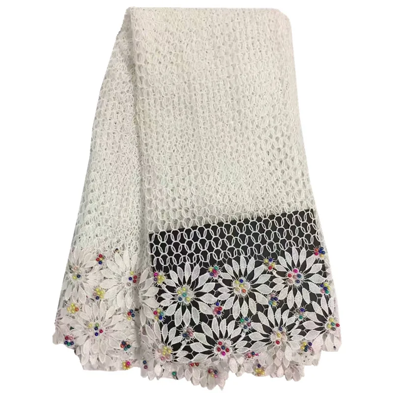 Оранжевый цвет вышитые сетчатые кружевные ткани 2017 африканские шнурки шнур