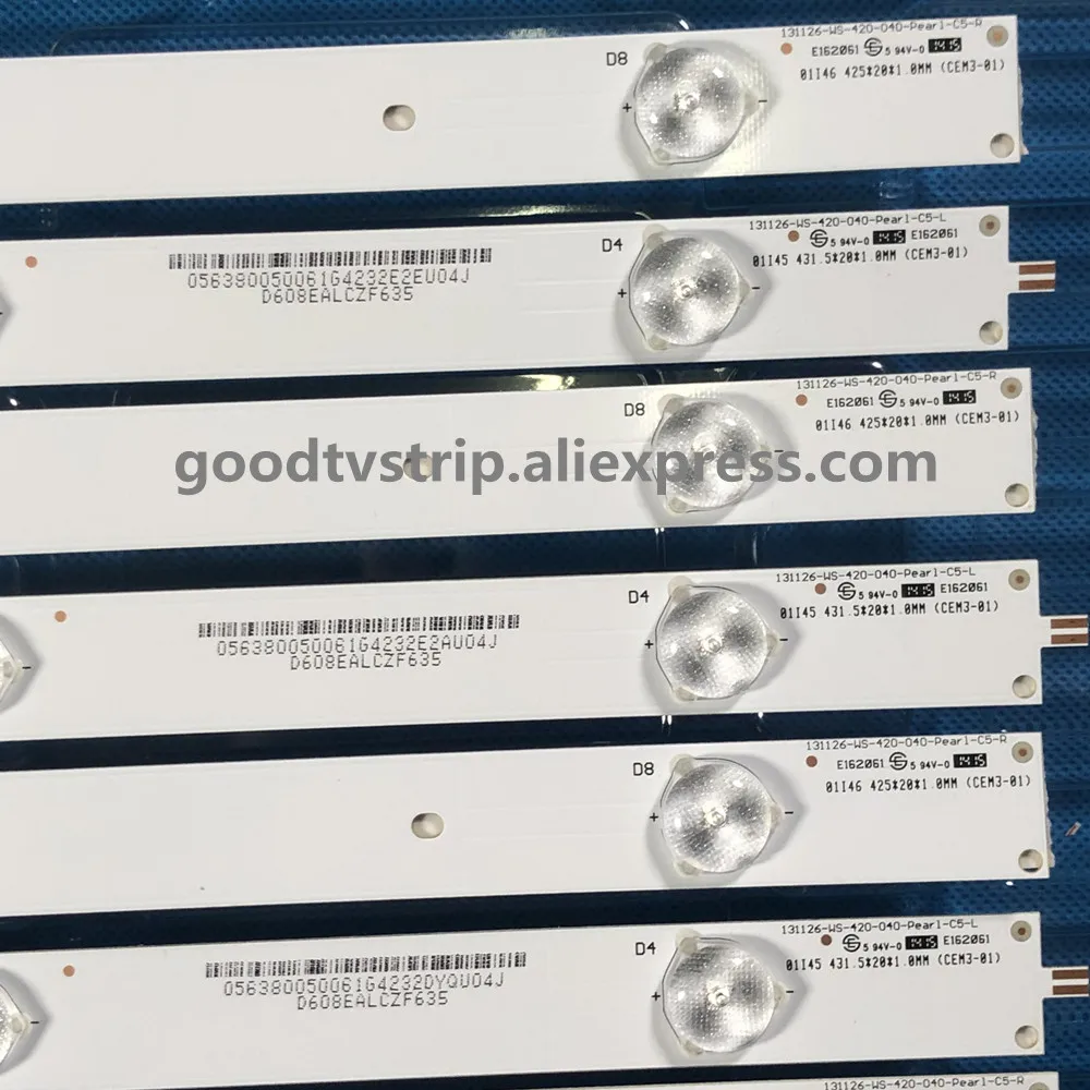 Светодиодная лента для подсветки SV0420A88 10 шт./партия REV3 A B 131126 WS 420 040 PEAR1 C5 R/L TX 42ASR600