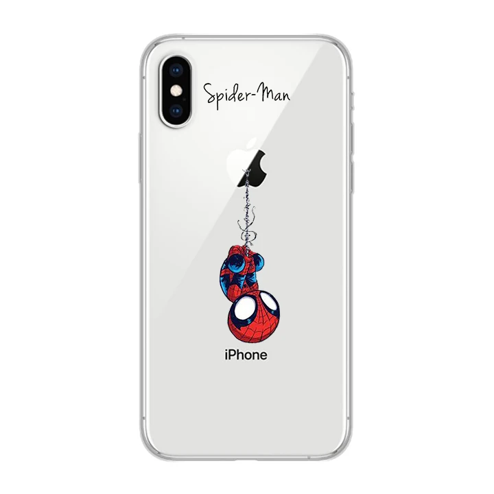 ciciber Phone Cases for IPhone 7 8 6 6s Plus SE 5s X Xs XR XS Max Soft TPU Back Cover 11 Pro 2019 Marvel Iron Man |