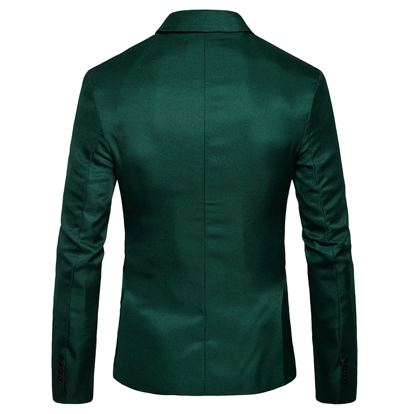 SUKIWML бренд блейзер Masculino Slim Fit Мужской Блейзер Осень однотонный деловой блейзер мужской свадебный костюм M-3XL