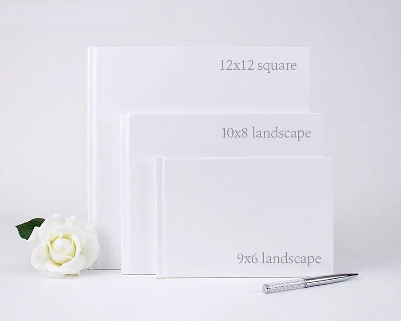 Пользовательская медная современная каллиграфия Свадебная книга для гостей