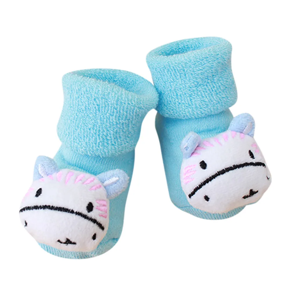 

TELOTUNY Baby socks CUTE cartton anti slip Cartoon Newborn sock Cotton winter warm 0-12 moths Z0828