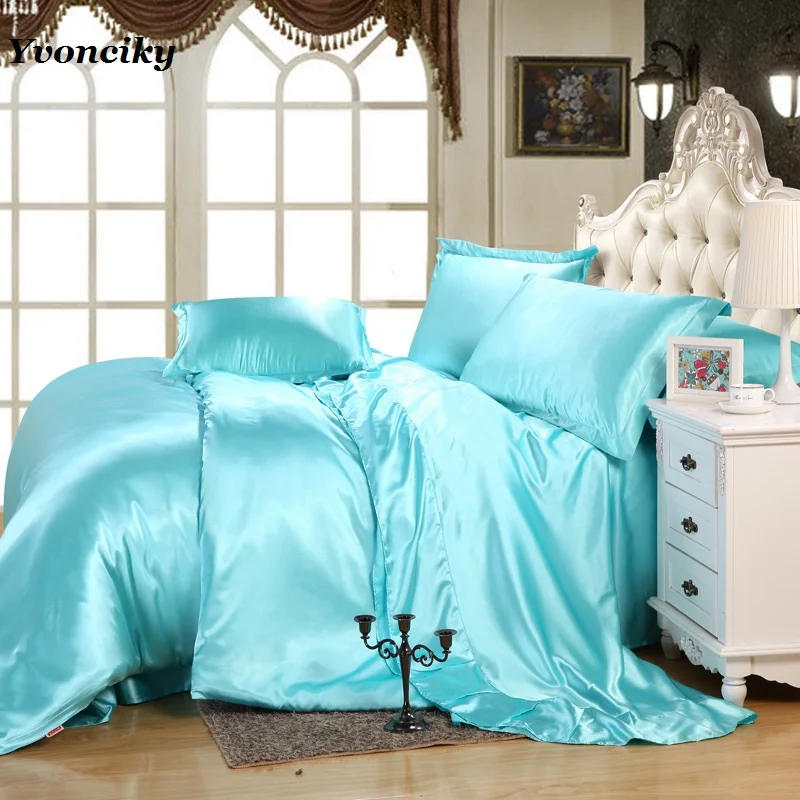 Комплект постельного белья из шелка и атласа на весну лето|Комплекты белья| |