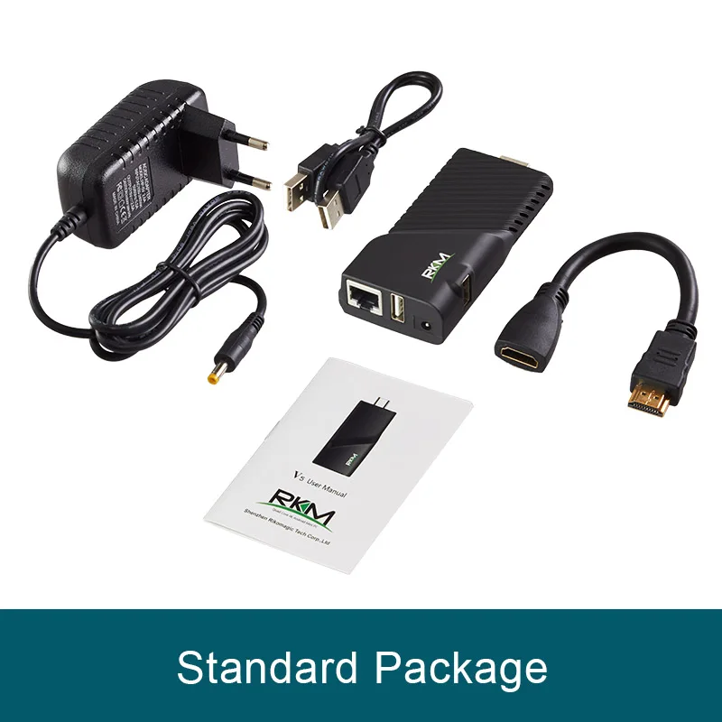 standard RKM V5 Android ТВ-бокс на Rockchip RK3288 четырехъядерный мини-ПК 2G ram 16G 4 K H.265 цифровой медиаплеер - Цвет: standard